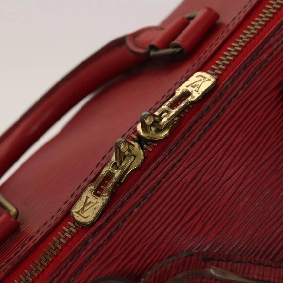 LOUIS VUITTON Epi Keepall 50 Boston Bag Red - Picture 9 of 16